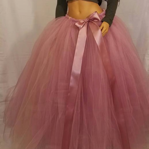 Extra Fluffy and Long Adult Mauve and Beige Tutu